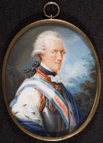 Herzog Albrecht Kasimir August von Sachsen-Teschen (1738-1822 als Oberst - Inhaber seines Kürassierregiments. 1791)