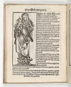 Wittenberger Heiltumsbuch: Silberstatuette der Heiligen Maria mit Kind