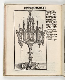 Wittenberger Heiltumsbuch: Monstranz mit einem Beryll