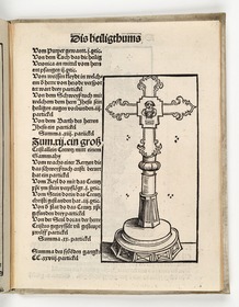 Wittenberger Heiltumsbuch: Kreuz mit dem Kopf Jesu