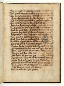 Fabel vom kranken Löwen. Handschriftliche Textseite