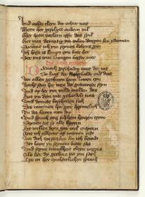 Fabel vom kranken Löwen. Handschriftliche Textseite
