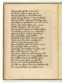 Fabel vom kranken Löwen. Handschriftliche Textseite