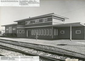 Schönberg in der Oberlausitz, Bahnhof, Schienenseite