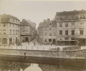 Berlin, Oberwasserstraße mit Blick in die Spreestraße