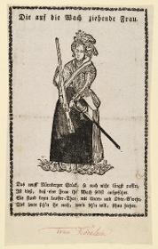 Die auf Wach ziehende Frau