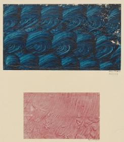 Kleisterpapier mit Pinseldekor (Berlin 1756)