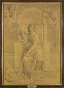 Das befreite Jerusalem. Karton zum Deckenbild im Tasso-Zimmer der Villa Massimi in Rom