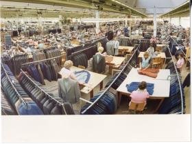 (Lauffenmühle), Greiff-Werke AG, Blick in die Produktionshalle
