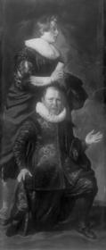 Bildnis eines älteren Mannes (Stifter) und seines Sohnes