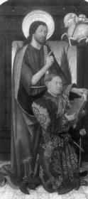 Johannes der Täufer mit kniendem Stifter / Johannes der Evangelist und Petrus