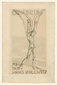 Exlibris Hans Kollwitz (1. Zustand)