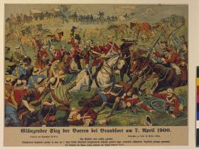 Glänzender Sieg der Buren bei Brandfort am 7. April 1900.