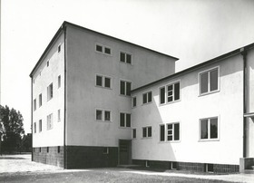 Breslau, Werkbundausstellung 1929 "Wohnung und Werkraum", Nr. 9, Einfamilienhaus und Wohnhaus mit Kleinwohnungen
