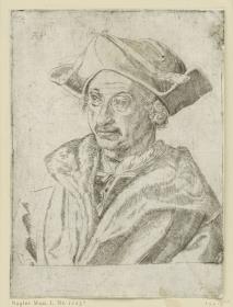 Bildnis eines älteren bartlosen Mannes (Sebastian Brant?), nach Albrecht Dürer