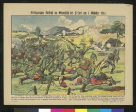 Erfolgreiches Gefecht im Oberelsaß bei Belfort am 7. Oktober 1914.
