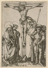 Christus am Kreuz mit dem Hauptmann