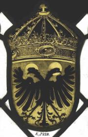 Reichsadlerschild aus einer Standesscheibe