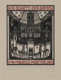 Titelblatt zu Maurice Maeterlinck Der Schatz der Armen