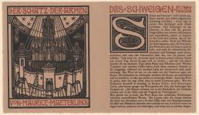 Titelblatt zu Maurice Maeterlinck Der Schatz der Armen
