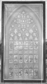 Entwurf eines Kirchenfensters mit Szenen des Alten Testaments