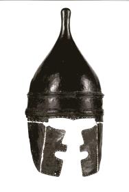 Helm mit Nacken- und Wangenschutz