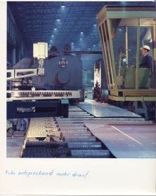Mannesmann, Blechschneidemaschine (im Grobblechwerk Mülheim?)