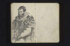 Mann in historischer Tracht