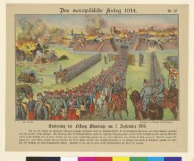 Der europäische Krieg. 1914. Nr. 12. – Eroberung der Festung Maubeuge am 7. September 1914.