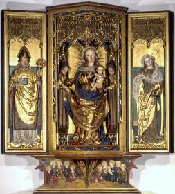 Muttergottes und Heilige (Zamser Retabel)