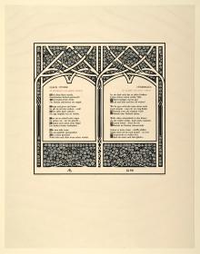 Seite aus Stefan George Der Teppich des Lebens