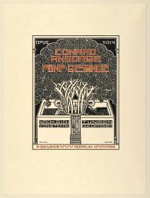 Titelblatt zu Conrad Ansorge, Fünf Gesänge Op. 14