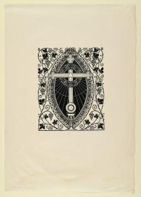 Probedruck eines "Symbol-Schluss-Stück" in Thomas von Kempen Die vier Bücher von der Nachfolge Christi