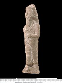 Statuette eines Mannes im Fisch-Gewand