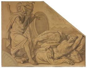 Nestor und Agamemnon wecken den Diomedes