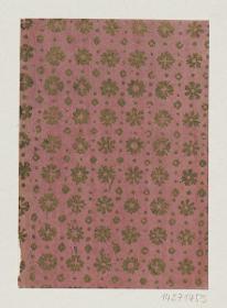 Bronzefirnispapier (Muster aus Blüten, Kreisen und Punkten)