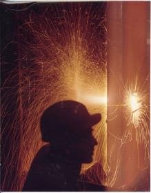Mannesmann, Arbeiter im Walzwerk