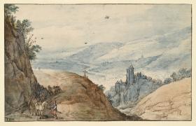 Berglandschaft mit Blick in ein Flusstal