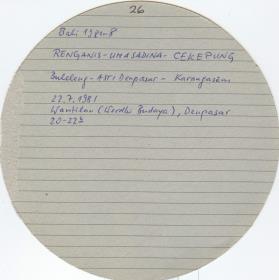 Schumacher Bali 1981