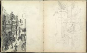 "Straßenansicht" - Skizzenbuch - Seite 34 / Seite 35
