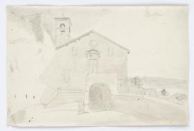 Kirche mit Turm in Cervara