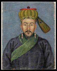 Porträt des mongolischen Fürsten Corgiyamz'an (chin. Chuoerjiamucan), Serien-Nr. 2b47.