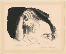 Heimarbeit (1. Zustand, Druck vor der Schrift)