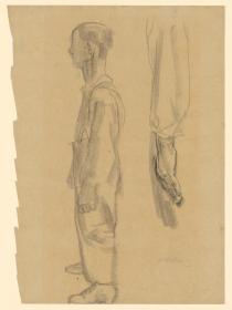 Stehender Arbeiter