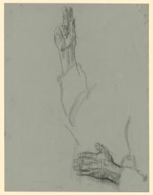Zwei Händestudien (zur Lithographie "Nie wieder Krieg!")