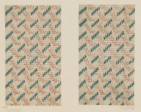 Modeldruckpapier (Flächenmuster mit floralen Motiven)