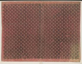 Modeldruckpapier mit Golddruck (diagonales Gitterdekor)