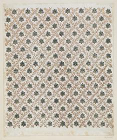 Modeldruckpapier mit Golddruck (florales Gitterdekor)