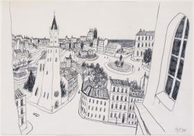 Stadtbild Blick vom Turm