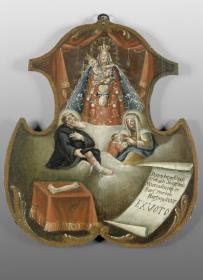 Durch deine fürbitt O Seligste Jungfrau Maria bin ich erhart worden sterzing 1817 EXVOTO.